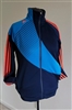 navy blue bright orange adidas predator lethal zones athletic jacket vintage mens outerwear