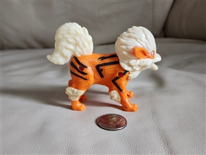 Collectible Arcanine Pokemon 2018 decor Burger King toy in orange and white colors standing figure