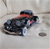 1932 Auburn Boattail Speedster porcelain Avon car burgundy black large vanity empty bottle