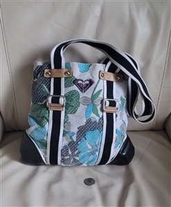 ROXY tote bag with handles in floral multicolor abstract design