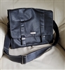 Kenneth Cole REACTION Large 16 Inch Black Fabric Messenger Bag Laptop Case