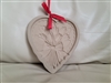 Vintage 1989 Brown Bag Cookie Art Hill Design heart shaped tulip bouquet stoneware baking mold New Old Stock condition