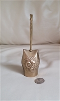 Owl dome handcrafted vintage brass call bell