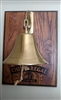 Chivas Regal 12 Year Blended Scotch Whisky breweriana nautical bell with handmade heart ringer and aged brass patina