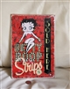 Betty Boop comic art style metal tin advertising
