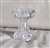 This image showcases the dual design of the hand joined thicker glass structure highlighting the transition between the sharp geometric patterns and the soft teardrop base