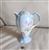 Antique Hand Painted Satin Porcelain Chocolate Pot Signed Hartling with Ornate Lid and Pink Roses