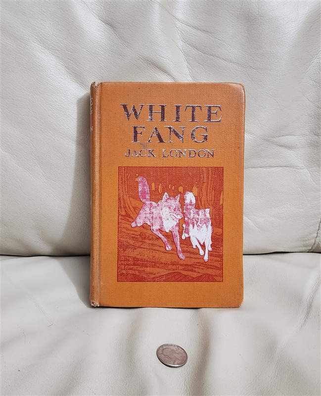 Vintage 1933 White Fang Grosset and Dunlap hardcover book