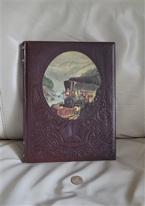 preowned vintage time life the railroaders book brown embossed cover