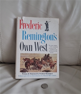 Preowned vintage Frederic Remington illustrated book with original dust jacket