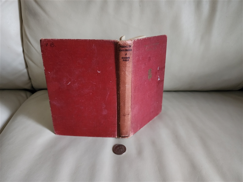 antique 1925 Poems of Childhood by Eugene Field hardcover poetry book