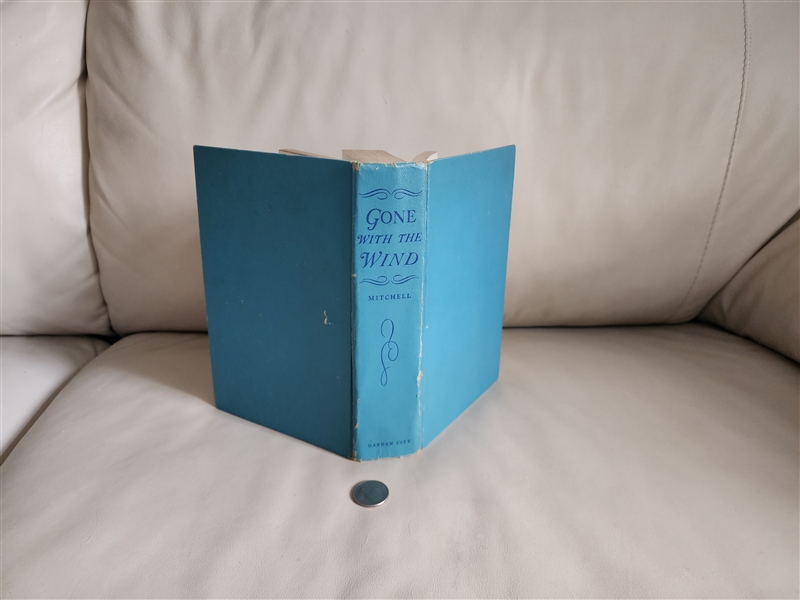 preowned 1954 Gone With The Wind hardcover book by Margaret Mitchell blue cloth binding