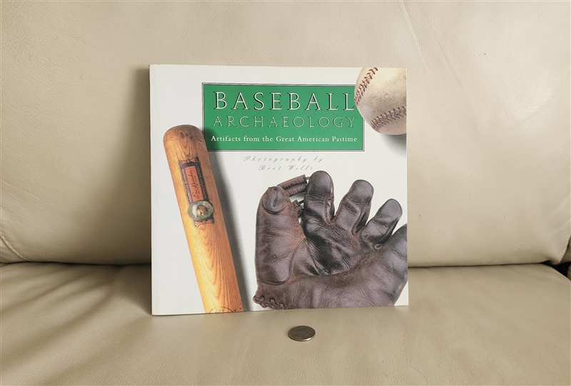 vintage 1993 baseball archaeology book by bret wills and gwen aldridge collectible sports memorabilia guide