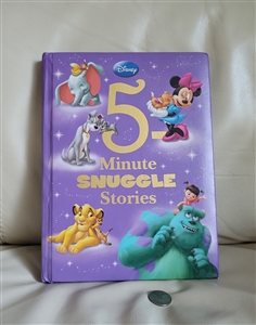 Disney Press 2013 5 Minute Snuggle Stories book blue hardcover