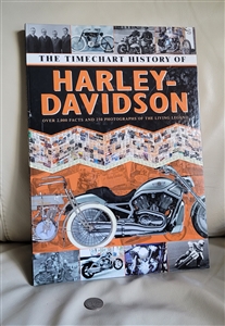 The Time Chart History of Harley Davidson book unfolding chart interior