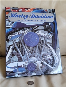 Harley Davidson Illustrated History book 1994 with motorcycle display reference history book