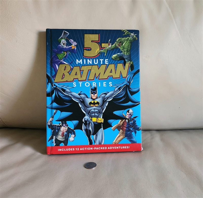 vintage 2015 dc comics 5-minute batman stories book by donald lemke and harperfestival collectible children's literature