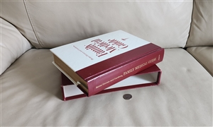 Vintage Better Homes and Gardens Family Medical Guide book with slipcase in red and white