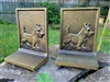 Bradley and Hubbard Cast Iron Scottie Terrier Bookends Decor