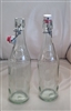 Mason Fondee En 1895 Geyer Freres clear glass vintage bottles for collection and home storage decor
