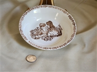 Albert Meakin cereal bowl in brown transferware