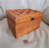 Hand carved wooden box storage home decor elegant display and gift idea