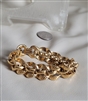 vintage monet gold tone chain link preowned bracelet