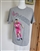 Preowned vintage official Lionel Messi collection gray graphic soccer t-shirt in men size XL on display mannequin