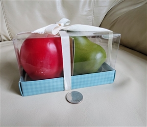 Two fruits unscented vintage candles set Bullseye