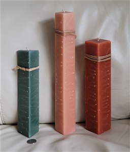 Salsa Style Art Studio Three Tall Wax Candles Phoenix Arizona