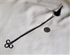 Twisted black wire candle snuffer home decor