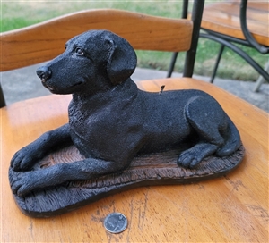 Vintage Giant Black Labrador Dog Wax Candle 14 Inch Vintage Giant Black Labrador Dog Wax Candle 14 Inch