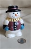 Colorful snowman wax paraffine candle decor
