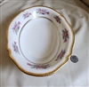 Castleton Bouquet porcelain oval vegetable bowl gold tone accents and floral design
