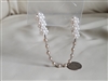 White and silver faux pearls sweater clip guard vintage collectible jewelry addition