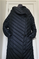 2021 Duluth Trading Co Pretext Quantum womens black long down coat jacket size XL XXL  wrap style