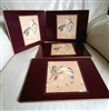 Lady Clare Ferroni placemats with Asian Samurai collectible vintage table setting accessories and rare gifts for any occasion