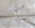 Vintage Golden Crown 24 percent lead crystal hand cut compote with original crown sticker on footed base