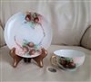 Eggshell porcelain teacup and saucer I Noritake hand painted colorful design drinkware set