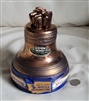 Freedom Bell Royal Halburton American Legion bourbon whiskey decanter with stopper