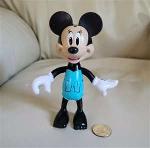 Mickey Mouse 2016 articulated plastic toy Mattel standing figure in blue and black colors
