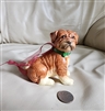 Sitting Bulldog porcelain ornament and home decor