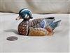 Vintage Japanese colorful Mandarin duck porcelain home decor