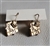 1990s Disney Winnie the Pooh Gold Tone Dangle Earrings