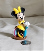 Disney Store vacation Minni Mouse pvc 3-1/4" toy decorative display, cake topper.