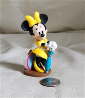 Minnie pvc doll toy Disney Store collectible 3 in tall collectible