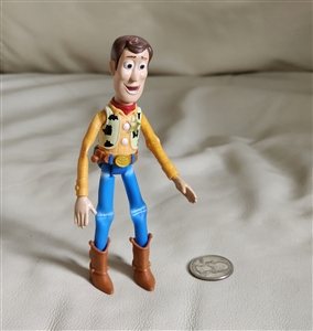 Mattel Disney Pixar Toy Story Sheriff Woody plastic articulated action figure preowned vintage