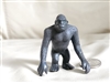 Vintage black Gorilla with Green eyes pvc toy collectible wild animals.