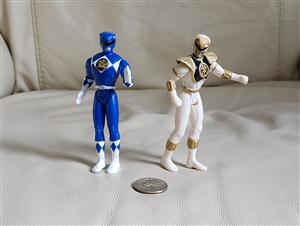 Blue and white Power Ranger 1995 McDonalds pvc toys