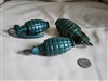 Roleplay toy dummy toy 3 green grenades set playtime toy, hollow interior